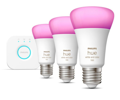 Inteligentne oświetlenie Philips Hue Zestaw startowy White and color ambiance 3xE27 1055lm